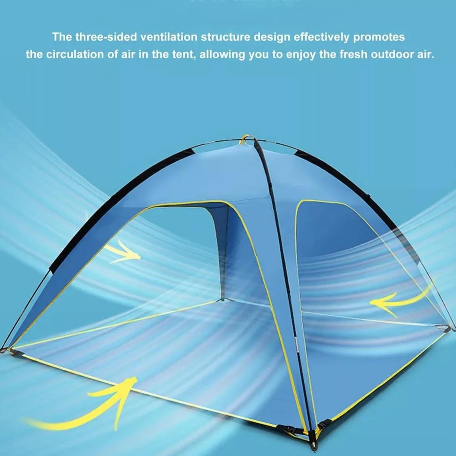 Cheap Goat Tents Large Beach Tent Sun Shelter Summer Sunscreen Rainproof Protectiont Model UV Shelters 2 Portable Travel Canopy Fishing Camp L8G9   